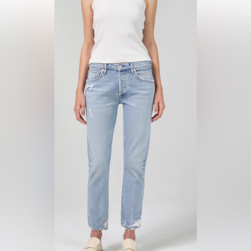 Citizens of Humanity Emerson Slim Boyfriend Jeans Size 28 in Slushie